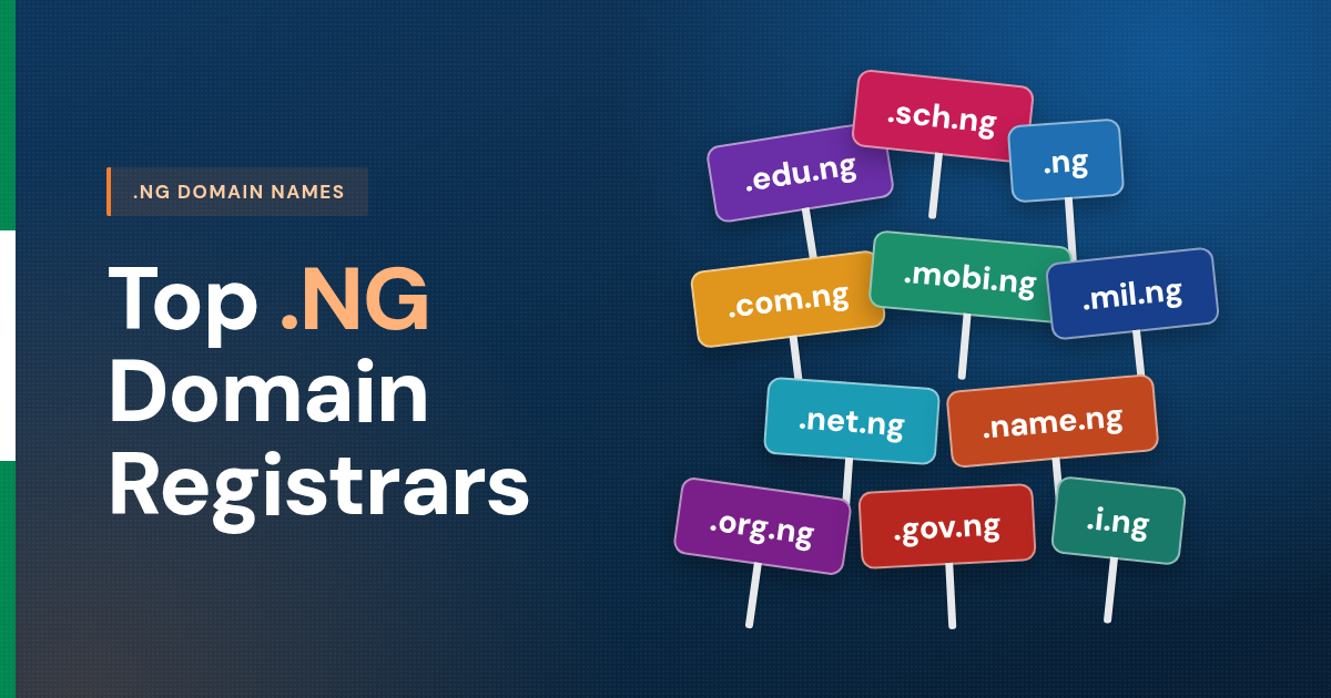 Top .NG domain registrars guide, showing Nigeria's .ng domain zones — .com.ng, .org.ng, .edu.ng, .gov.ng and more